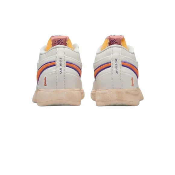 Nike Book 1 Devin Booker Phoenix Suns Sail/Clay Orange-Court Purple Sneakers - Picture 2 of 5